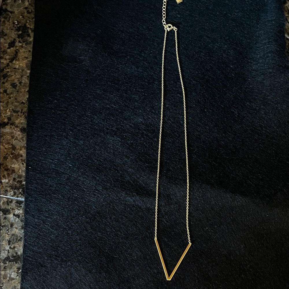 Elegant Gold V-Shaped Necklace